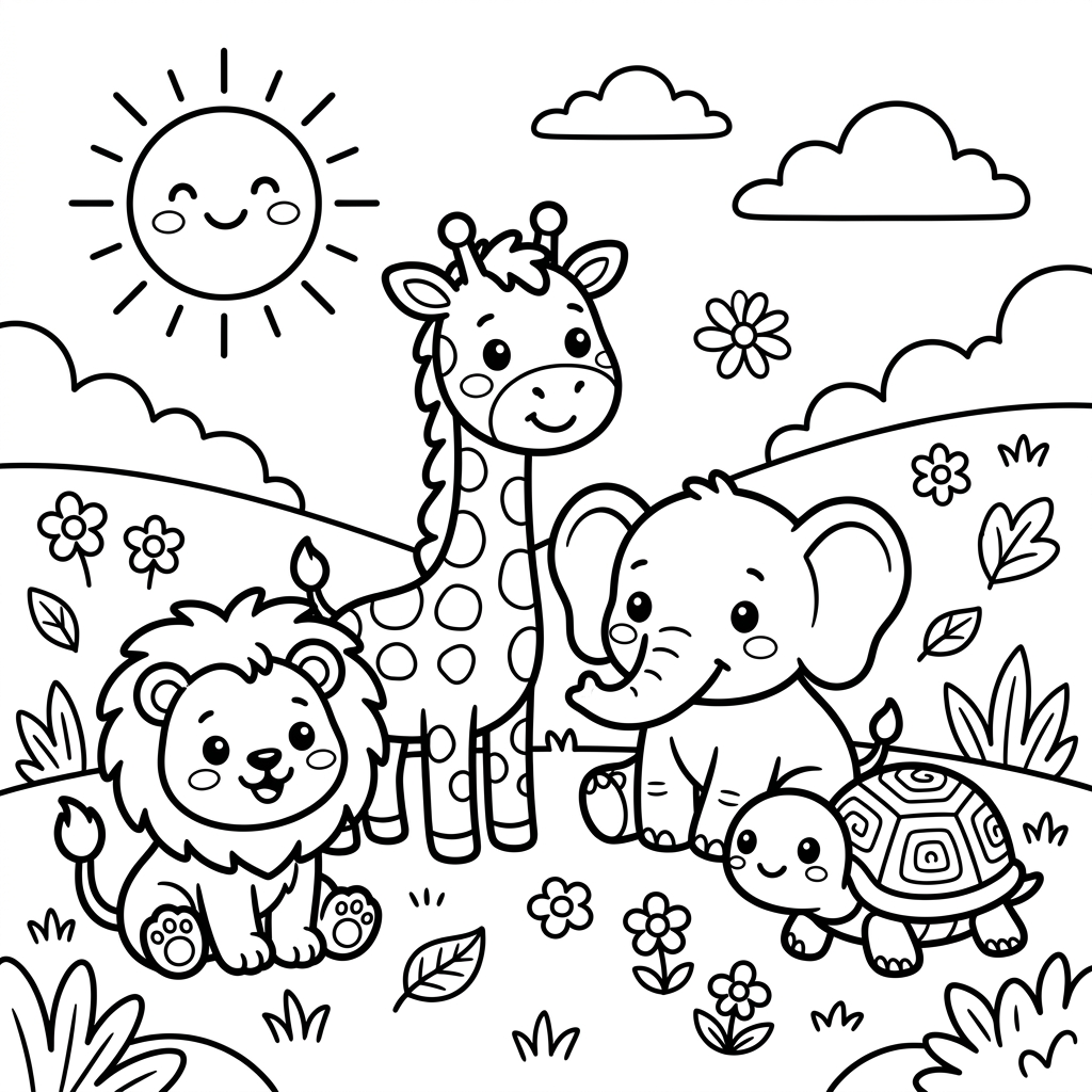Animal Coloring Book preview